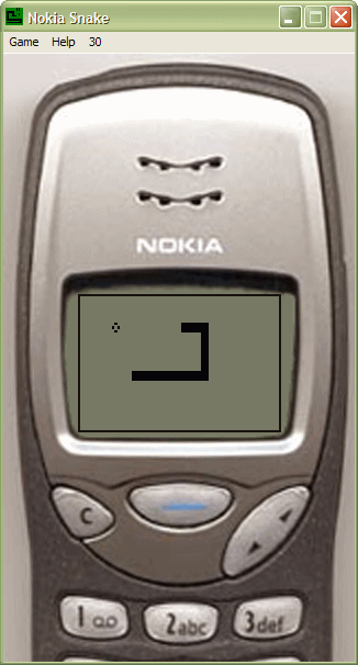 Snake - O mitico jogo do celular da Nokia 