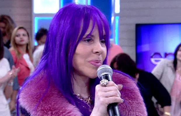Baby do Brasil em participaçao no programa Encontro, com Fátima Bernardes, na Globo.