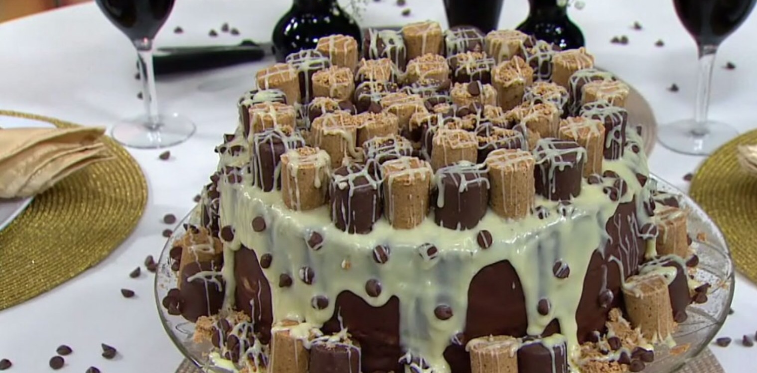 Receita de Bolo gelado de paçoca 