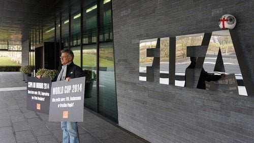 Rio de Paz em protesto contra a Copa em 2014