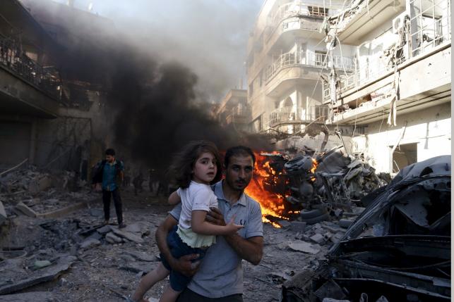 Síria bombardeada tempos atrás