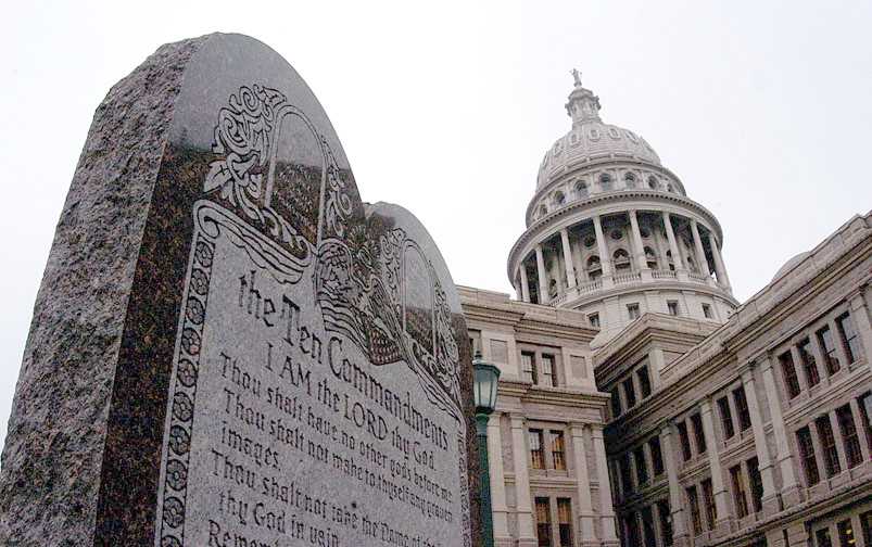 O monumento dos Dez Mandamentos será erguido na sede do governo do estado de Arkansas (EUA).