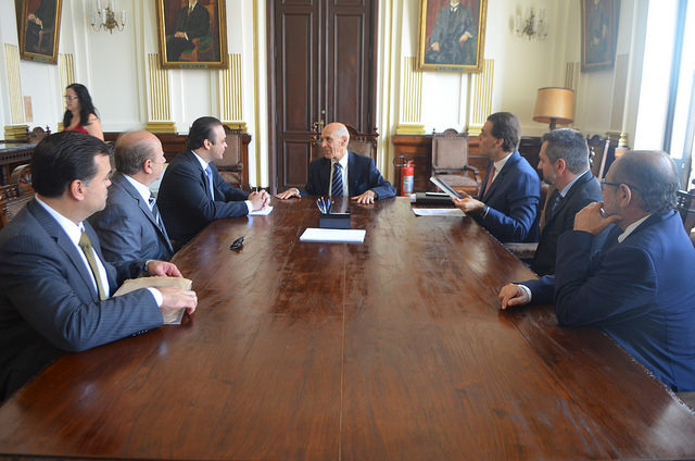 Reunião na Secretaria da Justiça e Cidadania. (Foto: Reprodução/ Secretaria de Turismo)