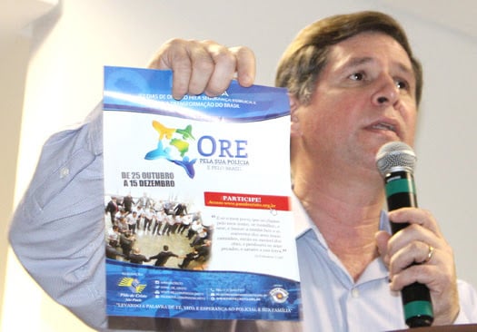 Coronel Terra fala sobre a quarta edição da Campanha "Ore Pela Sua Polícia", idealizada pelos PMs de Cristo. (Foto: Divulgação)