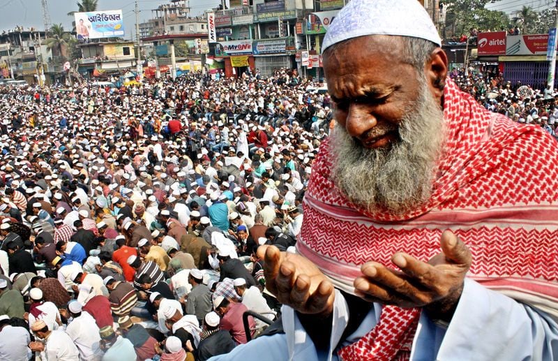 A segunda maior congregação muçulmana em Bishwa Ijtema, Bangladesh. (Foto: Reprodução/ Sial News)