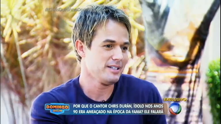 Hoje, Durán afirma que não quer retomar o sucesso dos anos 90. (Foto: Reprodução/Record)