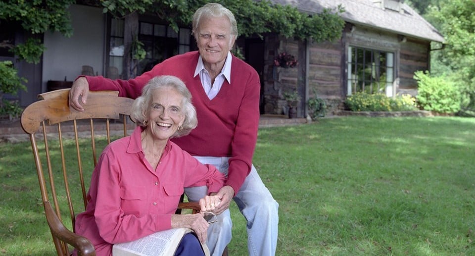 Ruth Graham (esquerda) e Billy Graham (direita). (Foto: BGEA)