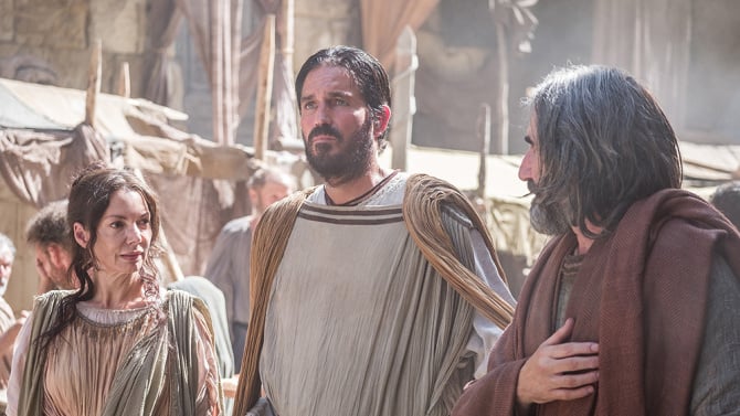 Este é o primeiro papel bíblico de Jim Caviezel desde 2004 em "A paixão do Cristo". (Foto: Affirm Films).