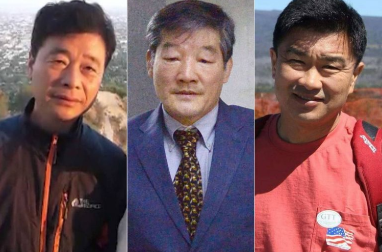 Na foto, os cristãos Kim SangDuck (Tony Kim), Kim Dong Chul e Kim Hak-song, presos na Coreia do Norte. (Foto: Reprodução).