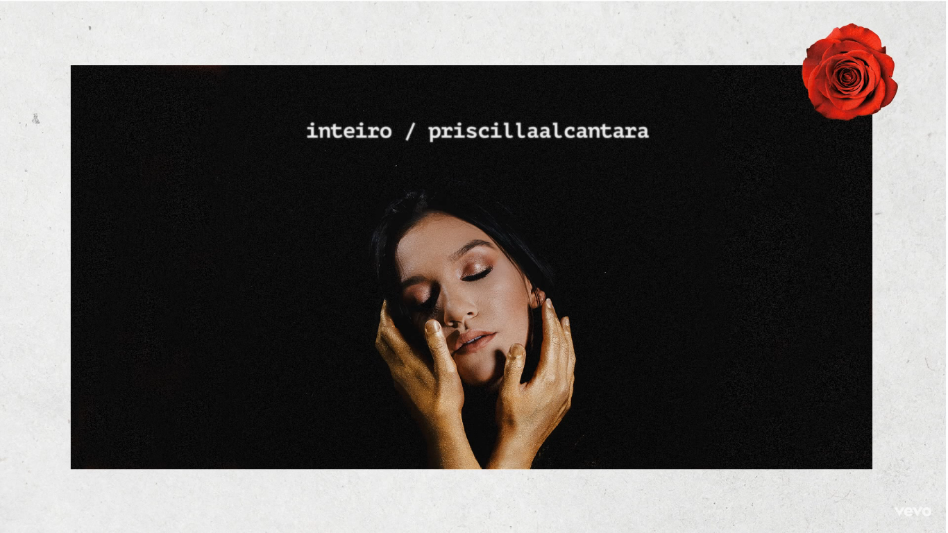 Priscilla Alcantara divulga o single "Inteiro". (Foto: Reprodução/YouTube).