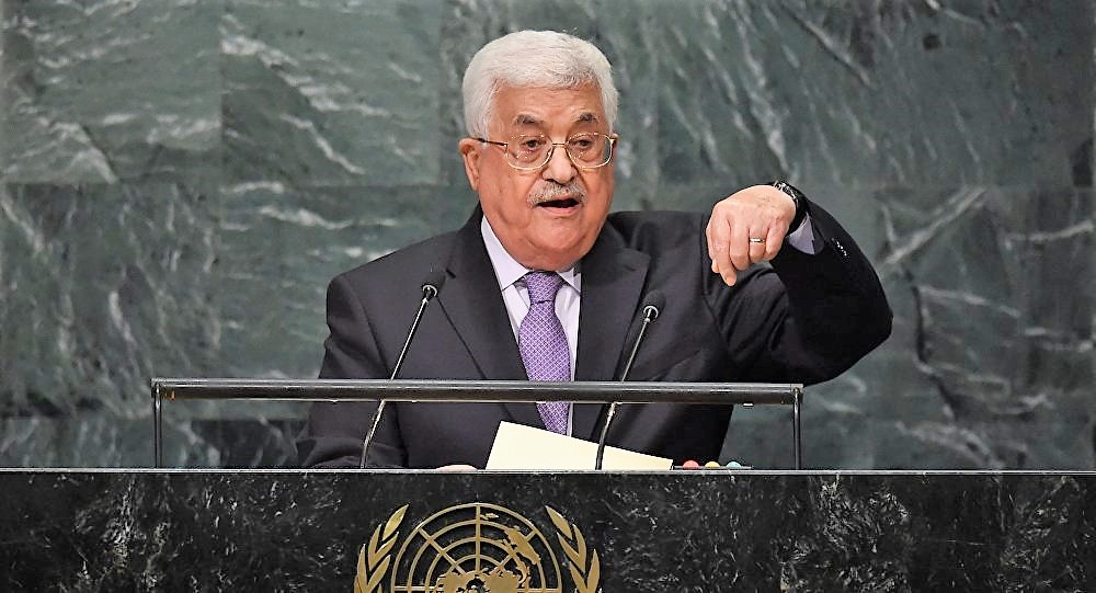 Presidente da Autoridade Palestina, Mahmoud Abbas, discursa na ONU. (Foto: Sputnik Brasil)
