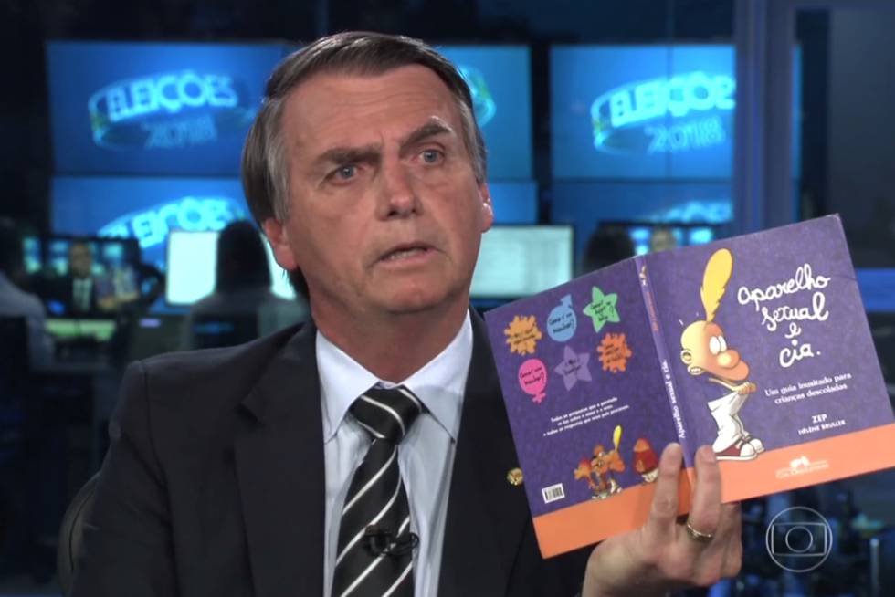 Jair Bolsonaro (PSL) tem repudiado a doutrinação ideológica nas Escolas. (Imagem: Reprodução)