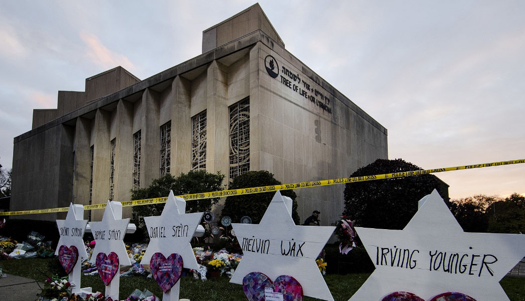 Sinagoga Árvore da Vida: ataque mortal antissemita nos Estados Unidos. (Foto: Divulgação/Simon Wiesenthal Center)