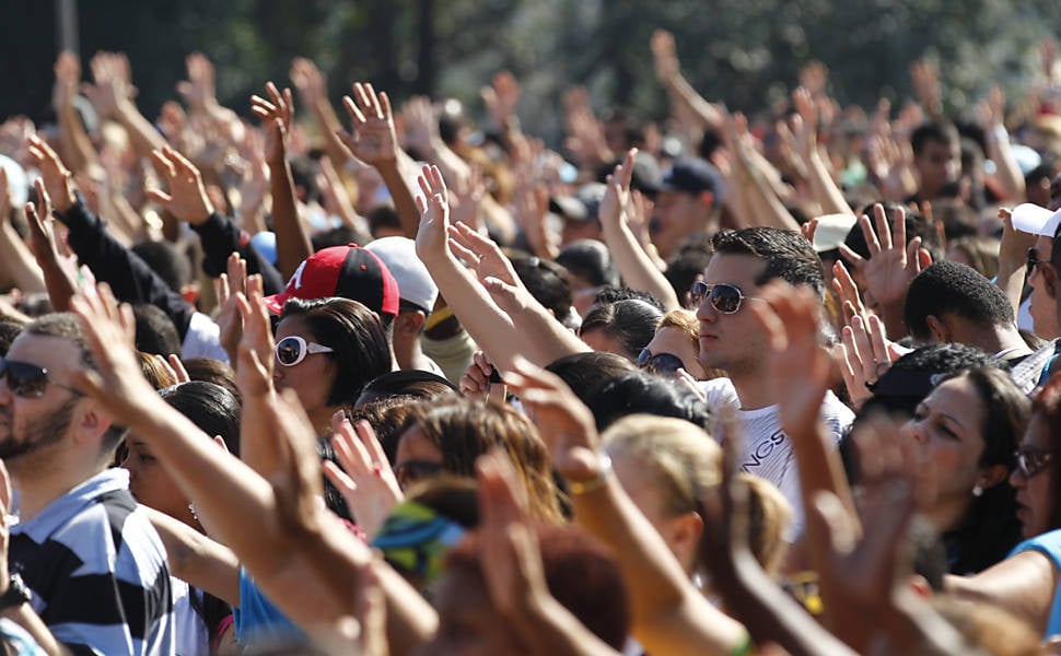 Evangélicos se reúnem para realização de evento. (Foto: Cebi)