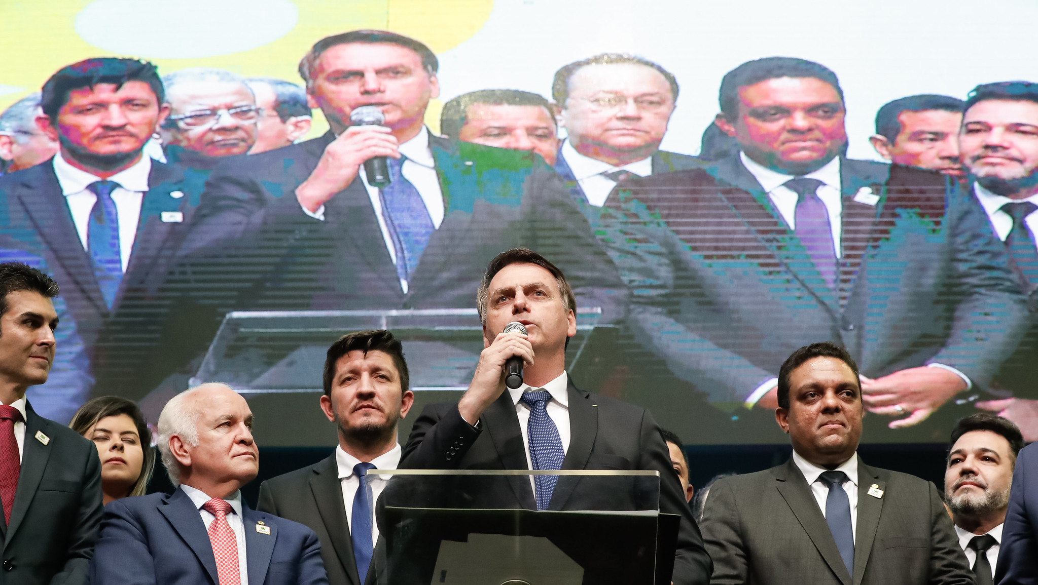 Presidente Jair Bolsonaro discursa na comemoração dos 108 Anos da Assembleia de Deus no Brasil. (Foto: Alan Santos/PR)