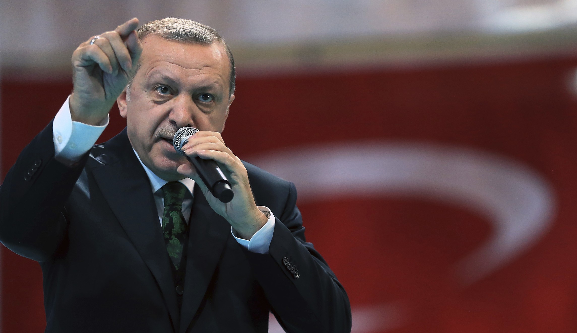 O presidente da Turquia, Recep Erdogan, se posicionou contra os aliados de Israel. (Foto: Murat Cetinmuhurdar/Pool Photo via AP)