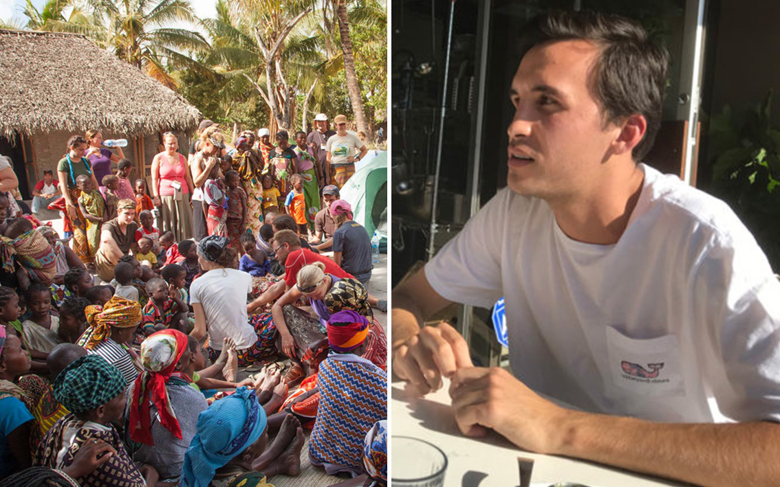 Taylor Martin e Harvest School, em Moçambique. (Foto: Reprodução/God Reports)