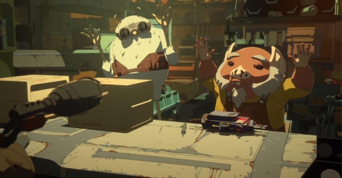 Casal gay Orka e Flix em Star Wars Resistance. (Foto: Reprodução/Christian Headlines) 