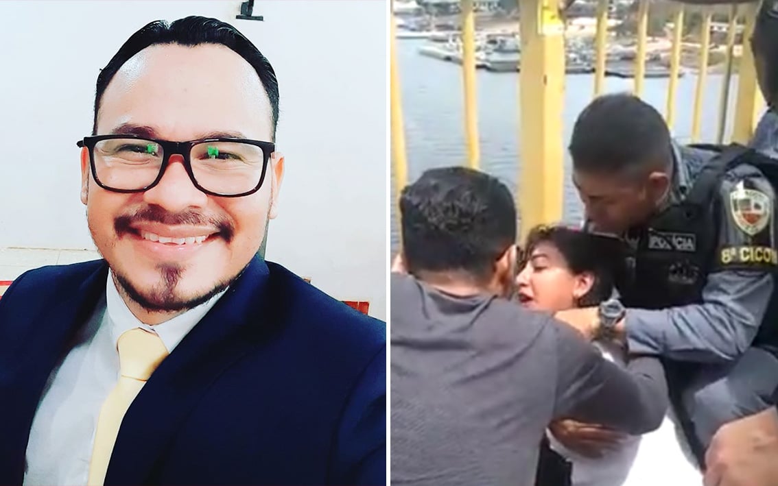 Pr. Ronaldo Oliveira em oração pela mulher, que tentava suicídio. (Foto: Reprodução/YouTube)