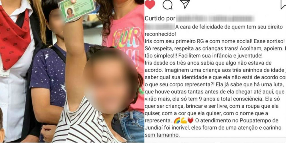 Mãe comemorou nas redes sociais sobre conquista e publicou texto em apoio à filha, em Jundiaí (SP). (Foto: Reprodução/G1)