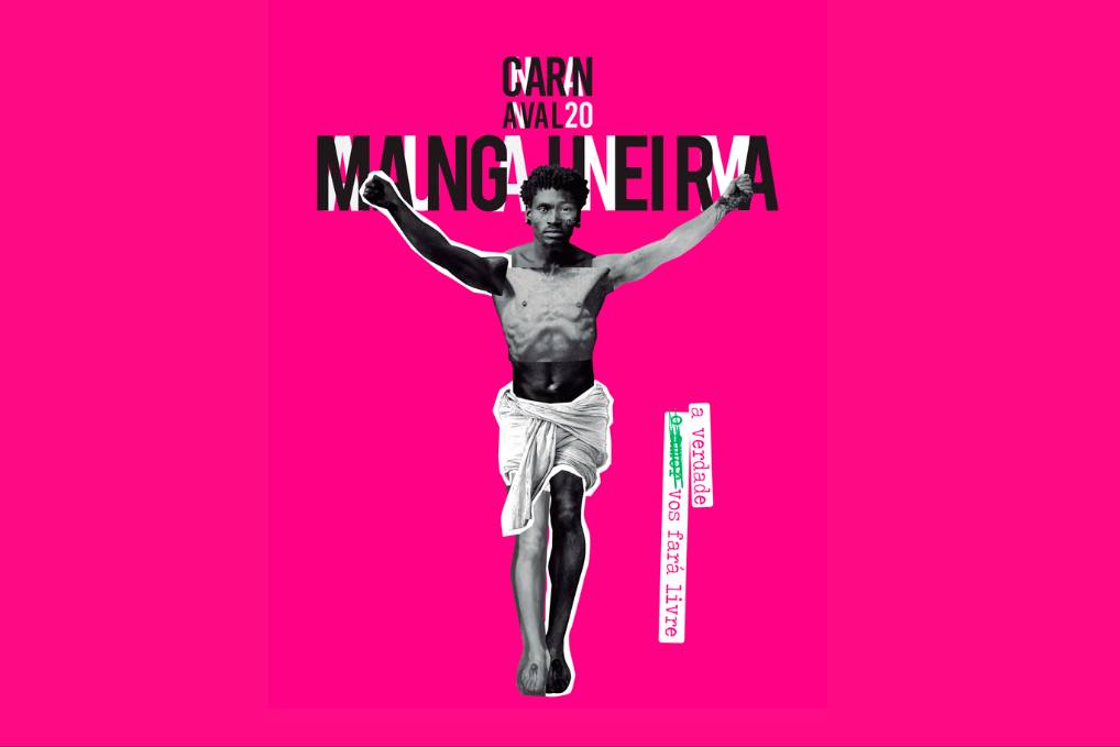 Imagem de divulgação do tema do samba-enredo 2020 da Mangueira. (Foto: Mangueira/Divulgação)