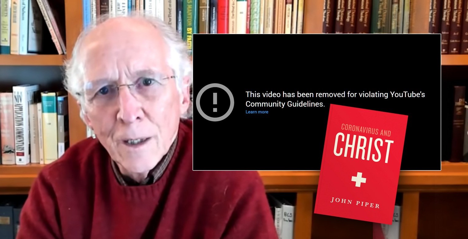 John Piper teve o áudiolivro de seu novo livro "Coronavirus and Christ" removido do YouTube. (Foto: Caldroon Pool)
