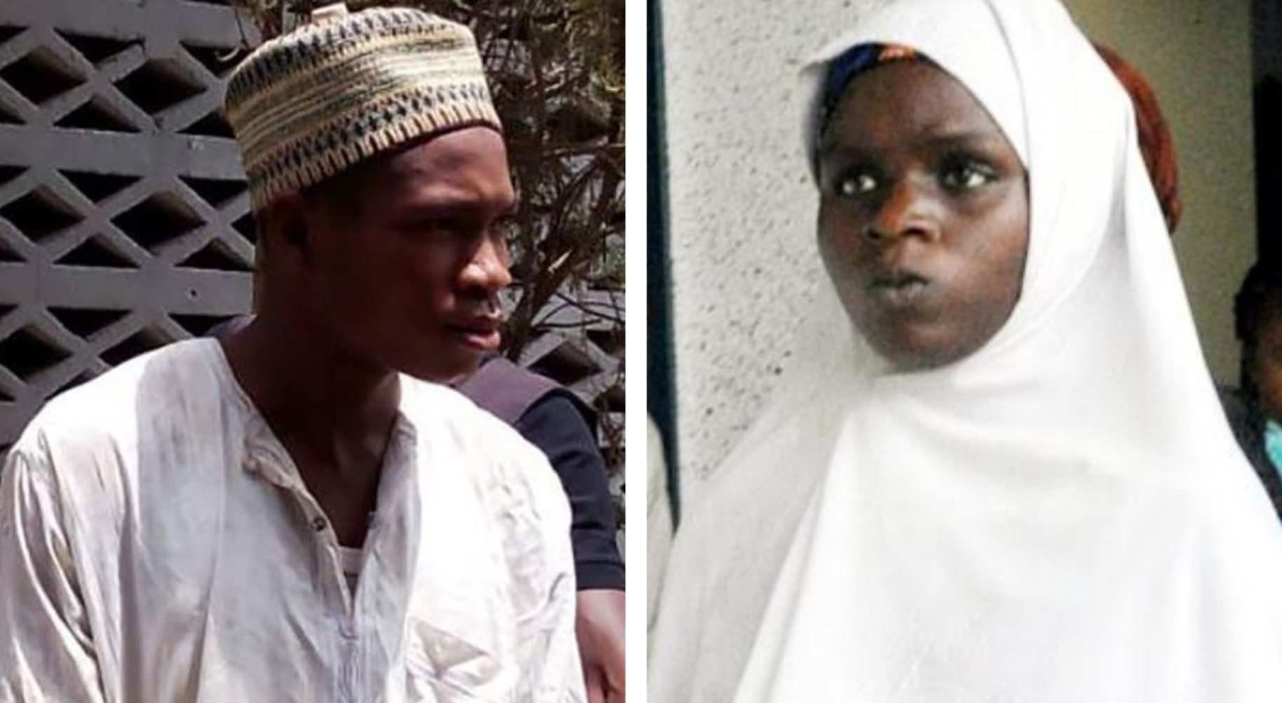 O muçulmano Yunusa Dahiru e a adolescente cristã Ese Oruru. (Foto: Reprodição/Daily Post)