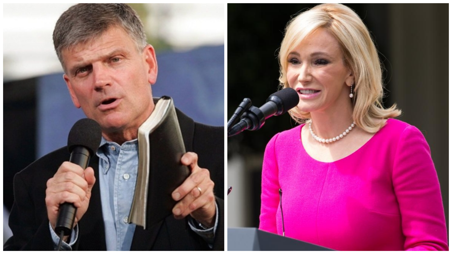 Franklin Graham e Paula White estão na primeira lista anual de 50 pessoas que defenderam e defenderam Israel. (Foto: Reprodução / Christian Messenger / The Times)