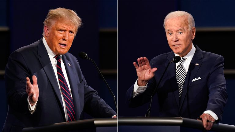 Donald Trump (R) e Joe Biden (D) disputam eleições em 3 de novembro. (Foto: Reprodução / El País)