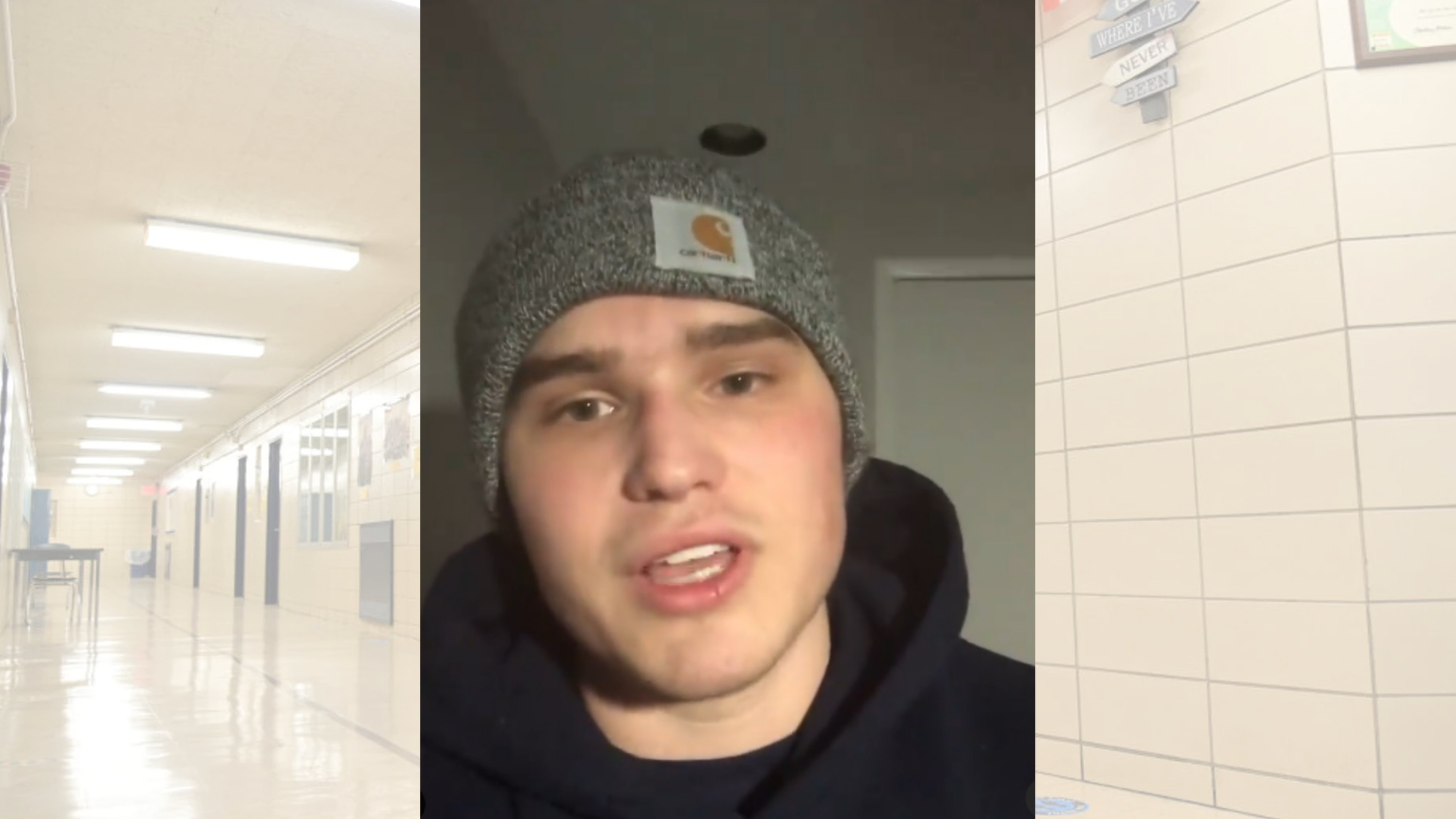 O estudante Owen Stevens em vídeo no Instagram. (Foto: Reprodução / Instagram)