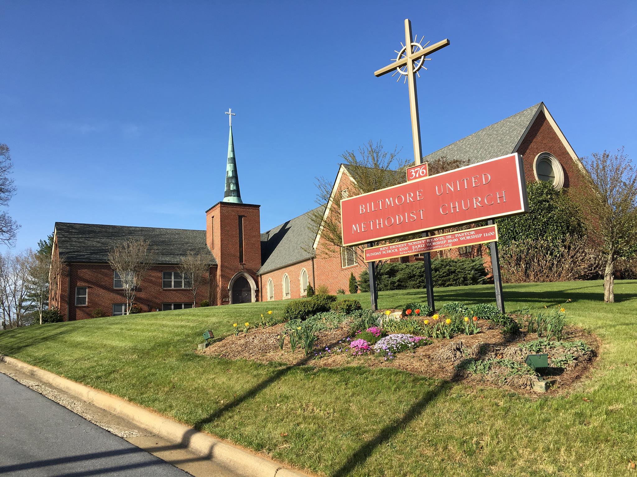 Fachada da Igreja Metodista Unida Biltmore, na Carolina do Norte. (Foto: Biltmore United Methodist Church)