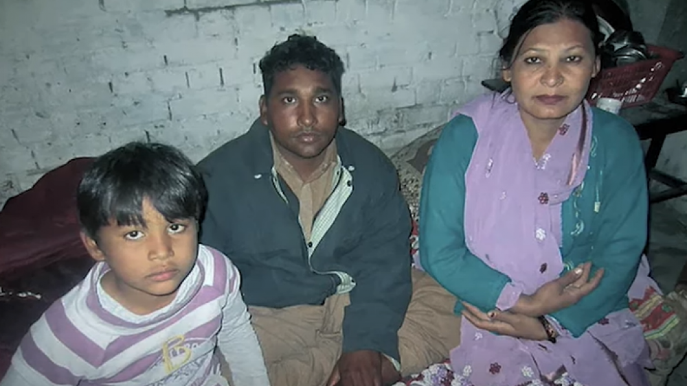 Shafqat Emmanuel e sua esposa Shagufta Kausar foram condenados em 2014 por falsas acusações de blasfêmia. (Foto: Reprodução/ADF International).