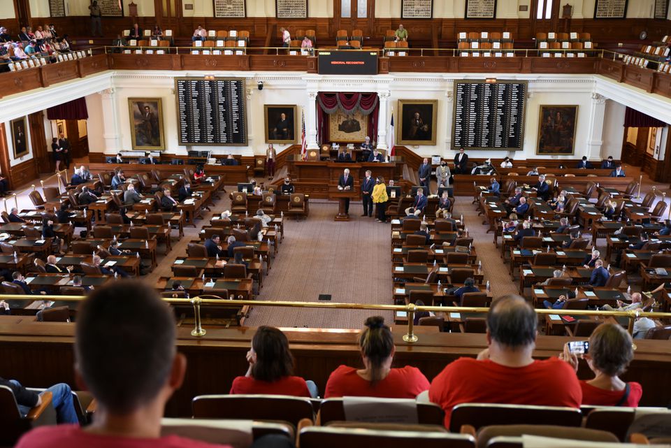 Terceira sessão legislativa especial no Capitólio do Estado em Austin, Câmara dos Representantes do Texas, EUA, em 20 de setembro de 2021. (Foto: Reuters/Sergio Flores)