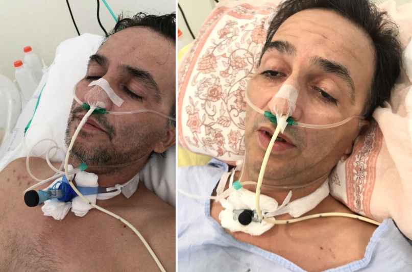 Josué de Melo pegou a forma grave da Covid-19 e ficou na UTI por 18 dias. (Foto: Reprodução / Arquivo pessoal / TV Jaguari)