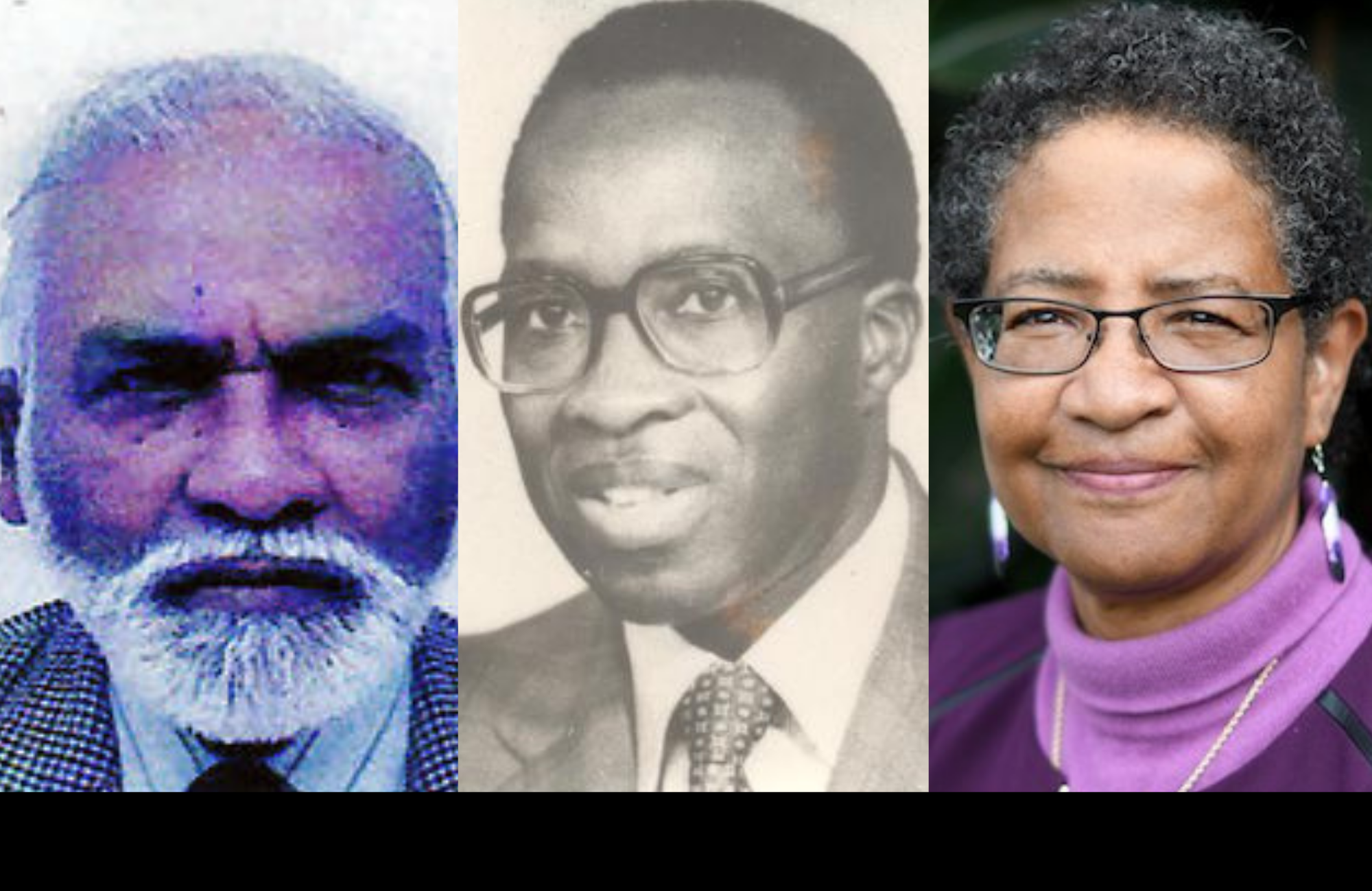 Os cientistas Robert Selvendran, George K. Kinoti, Donna Auguste. (Foto: Reprodução / Network Norwich / University of Nairobi / Twitter Donna Auguste)