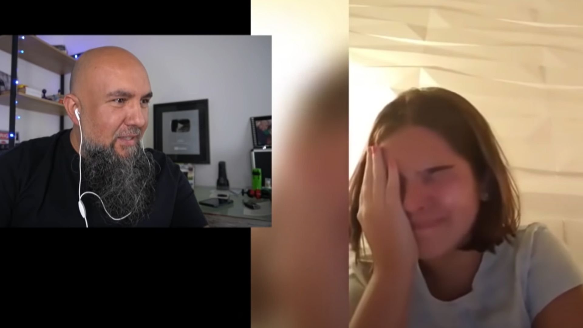 Pastor Wagnão e menina que relata sua visão com o céu e Jesus. (Foto: Captura de tela/YouTube/Wagnão)