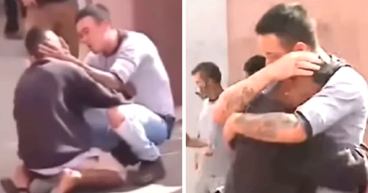 Pai de menina atropelada consola motorista que causou acidente. (Foto: Reprodução / RIC Record TV)