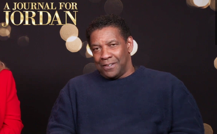 Denzel Washington em entrevista a Religion News Service. (Foto: Captura de tela/YouTube/RNS)