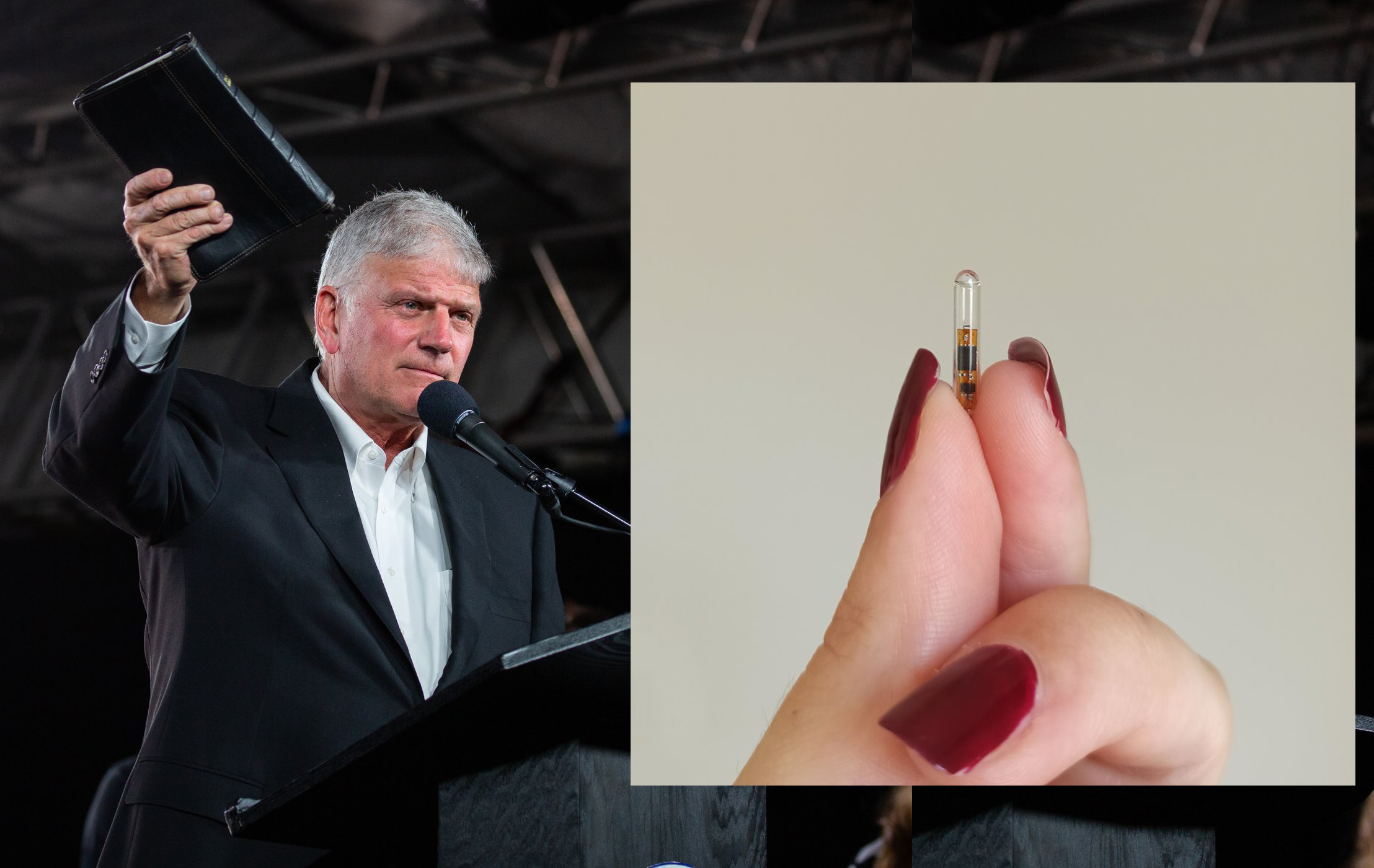 O evangelista comentou o projeto de microchip de uma empresa sueca. (Foto: Faceboook/Franklin Graham/DSruptive)