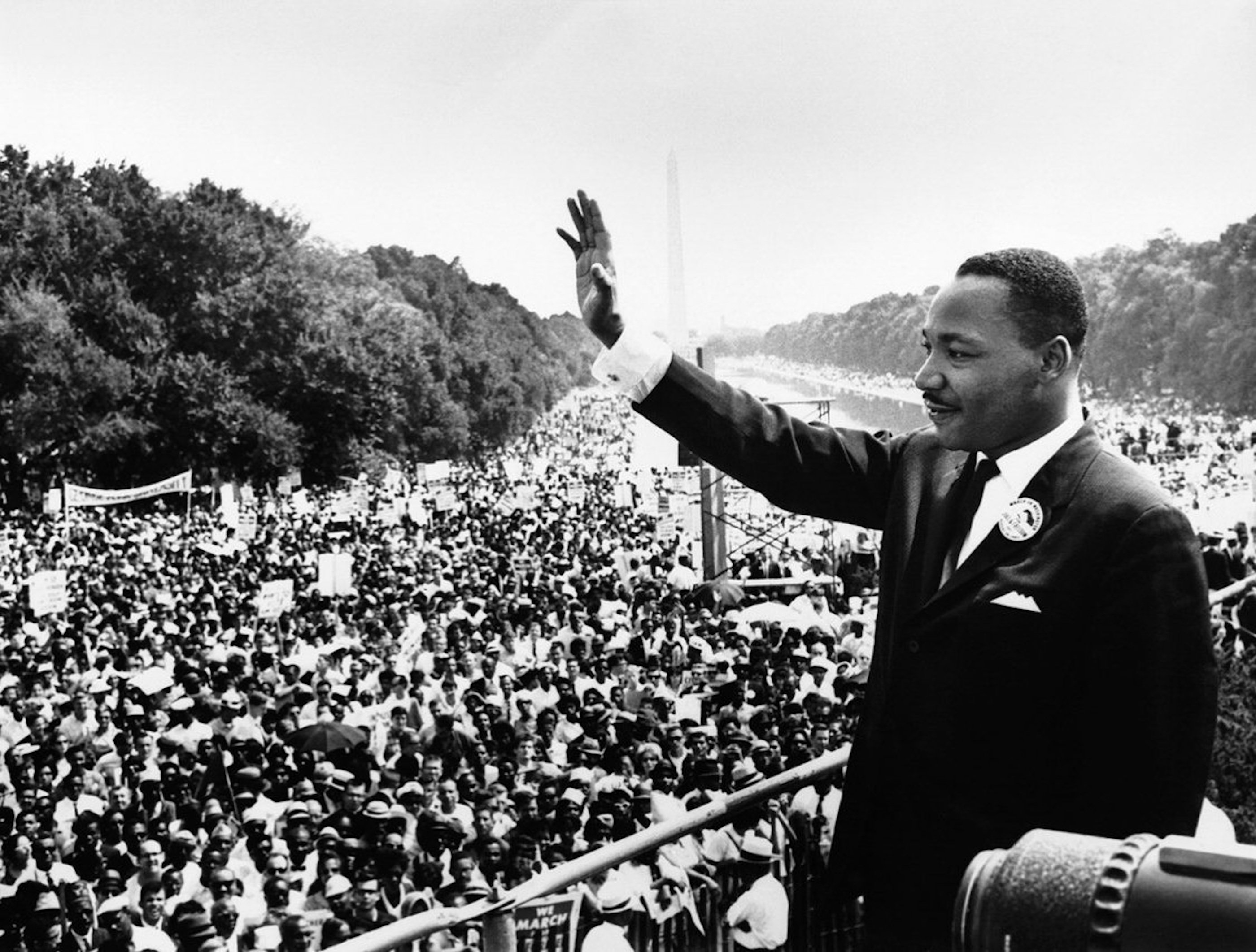 Martin Luther King Jr. durante a Marcha sobre Washington, em 1963. (Foto: Domínio Público/Creative Commons)