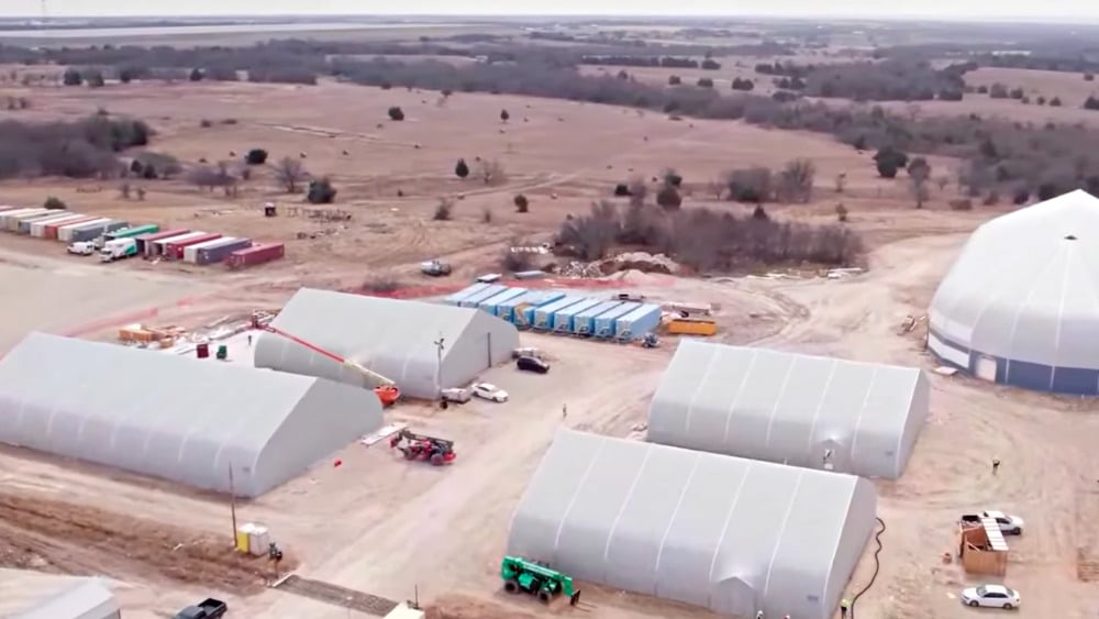 A réplica de Cafarnaum está sendo construída no Texas. (Foto: YouTube/The Chosen).