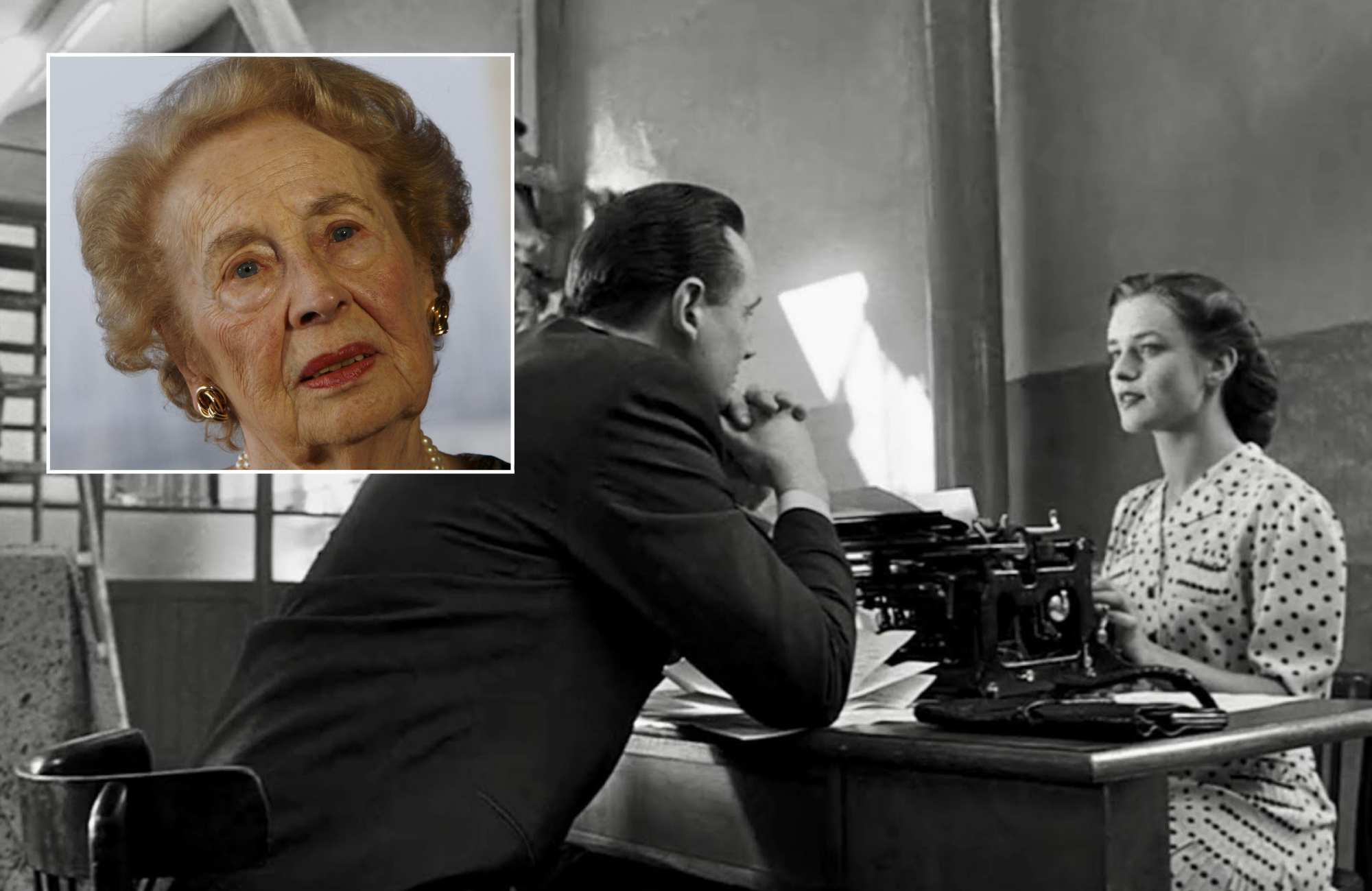 Cena do filme A Lista de Schindler, de 1993; no destaque, Mimi Reinhardt. (Foto: Memória do Cinema)