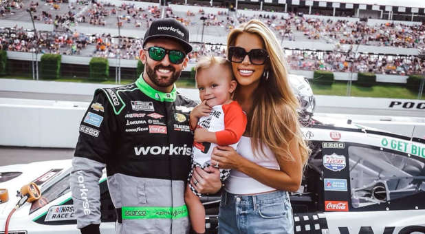 O piloto cristão Austin Dillon e sua família. (Foto: Facebook/Austin Dillon).