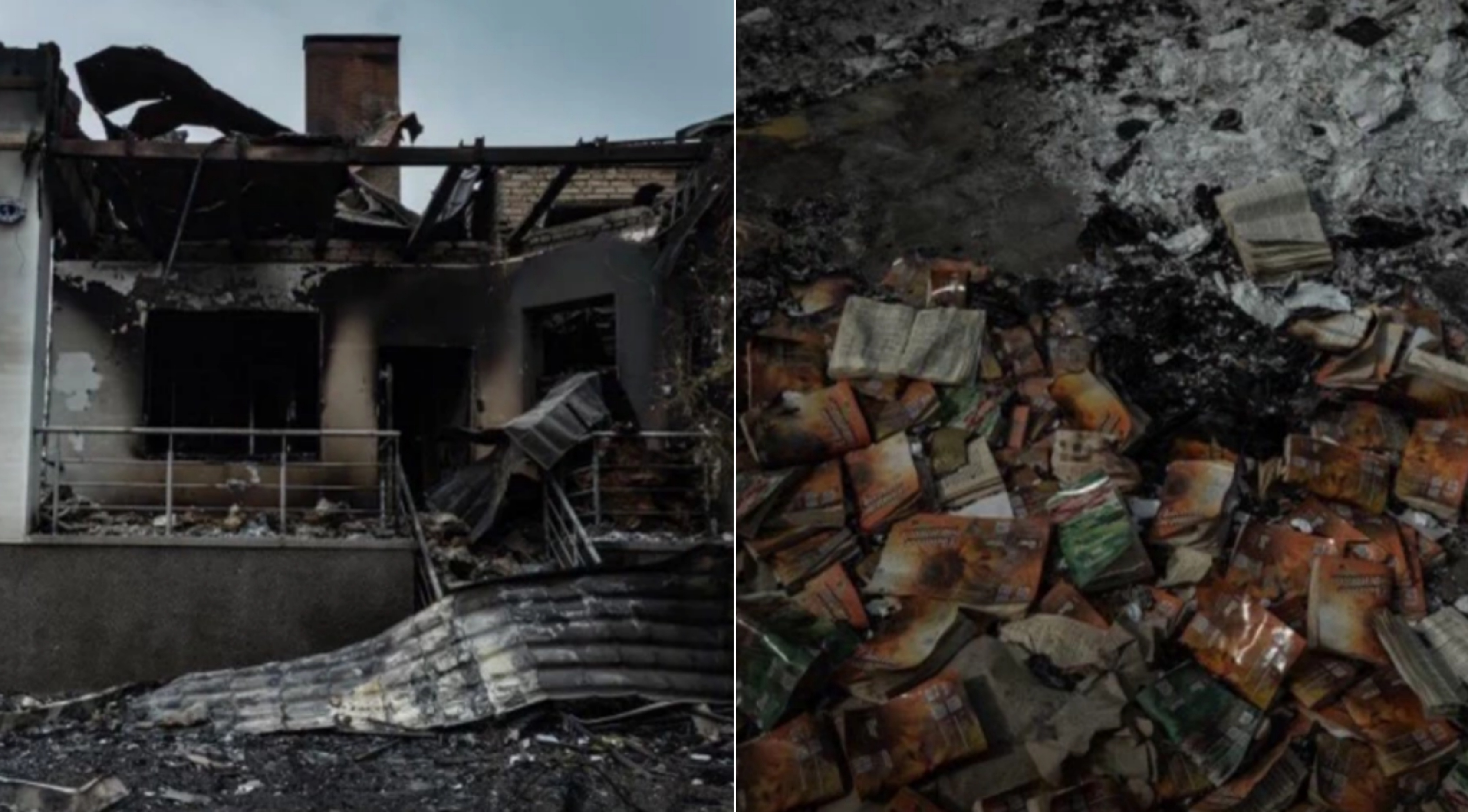  Antes de explodirem o prédio, as forças russas usaram o centro como seu QG. (Foto: Sergey Rakhuba).