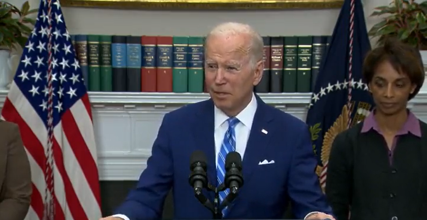 O presidente Joe Biden defendeu o aborto. (Foto: Twitter/Townhall.com).