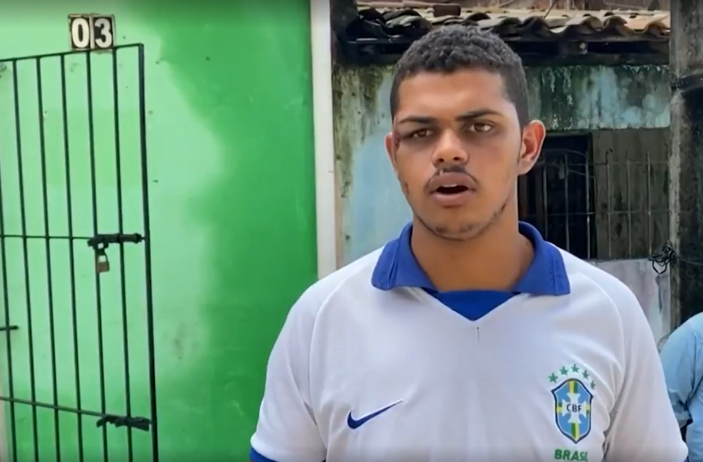  Thiago Estêvão foi soterrado ao tentar salvar seus familiares, que acabaram morrendo na tragédia. (Foto: Reprodução/G1).