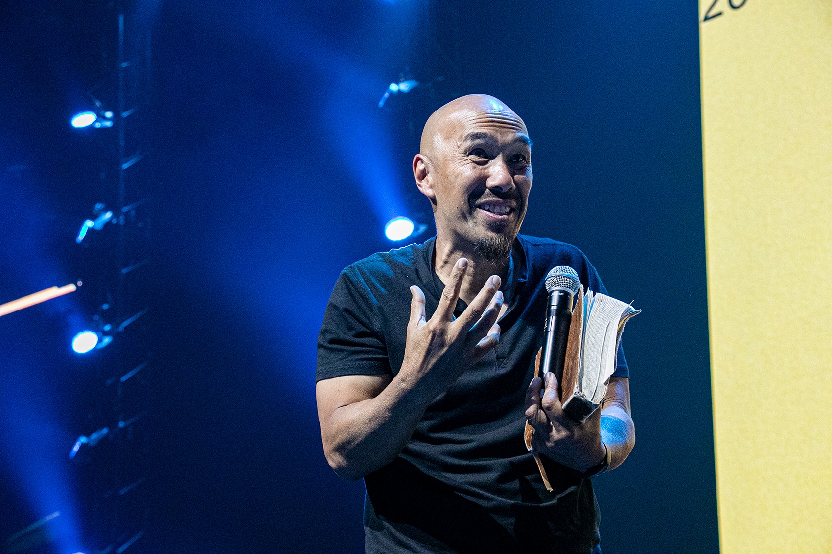 Francis Chan em ministração no The Send Norway. (Foto: Guiame/Marcos Paulo Correa)