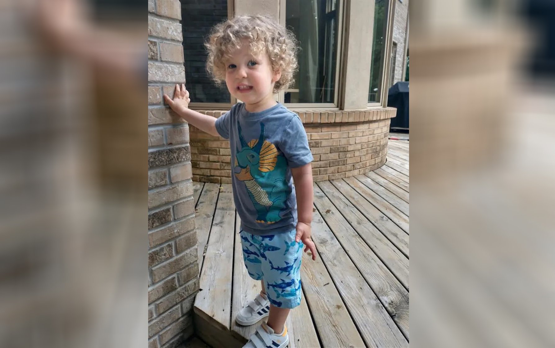 Aiden McCarthy, de 2 anos, ficou órfão depois do massacre nos EUA. (Foto: Reprodução/Chicago Sun Times)