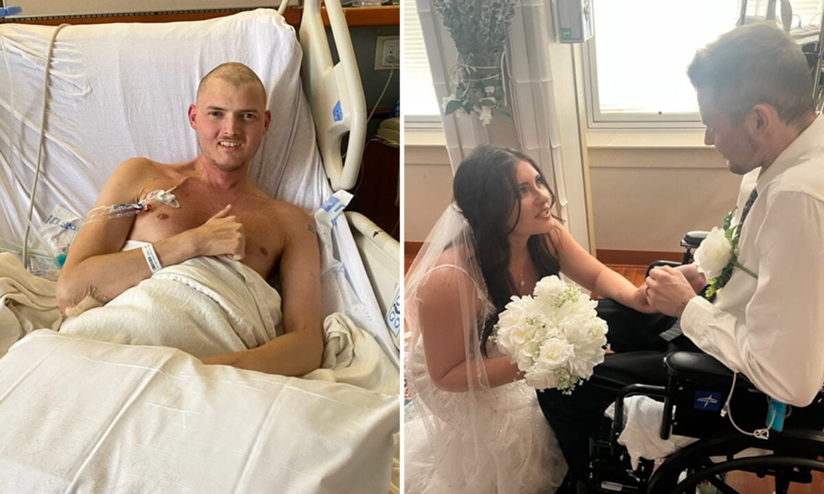 Noivo com câncer se casa em hospital e supera doença: “Tinha Deus do meu lado”