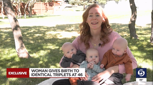 Mulher dá à luz a trigêmeos aos 46 anos: “Orei por anos” 